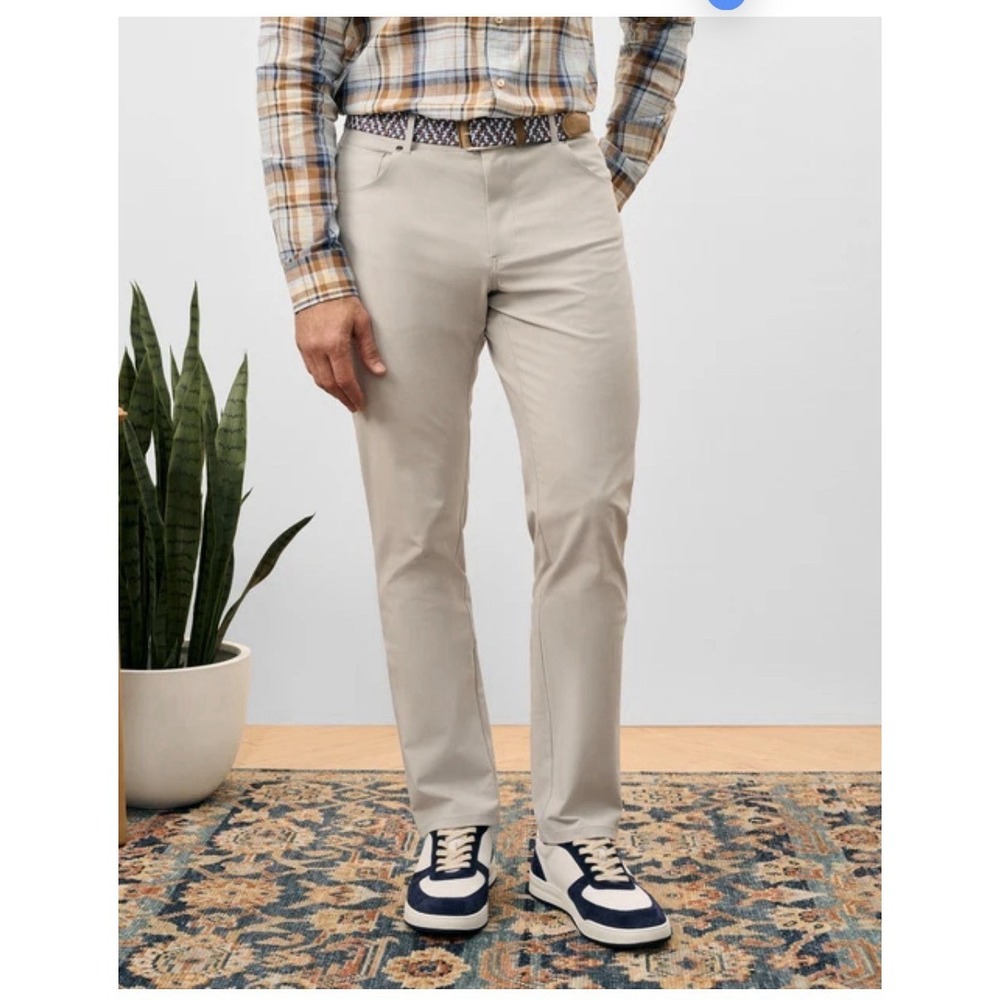 NWT Johnnie-O Top Shelf Gallegos Chrome Stretch Performance Pant 34x34